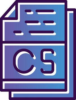 cs archivo formato vector icono diseño