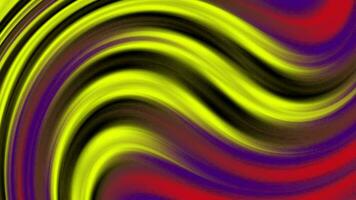 abstrakt animiert Farbe Farbverläufe Hintergrund, visuell Illusion Farbe Ändern Auswirkungen, winken und Kurve Bewegung Gradient bunt. video
