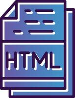 Html File Format Vector Icon Design