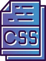 Css File Format Vector Icon Design