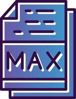 Max File Format Vector Icon Design