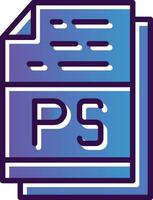 PS File Format Vector Icon Design