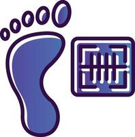 Footprint Vector Icon Design