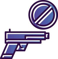 Gun ban Vector Icon Design