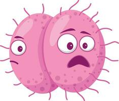 Vector illustration of a Meningococcal Virus in cartoon style isolated on white background