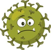 vector ilustración de un rotavirus en dibujos animados estilo aislado en blanco antecedentes