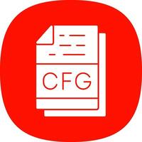 Cfg File Format Vector Icon Design