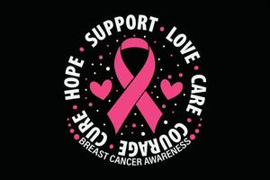 Breast Cancer Awareness T-Shirt Design vector