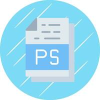 PS File Format Vector Icon Design