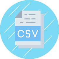 csv archivo formato vector icono diseño