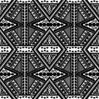 Black and white fabric patterns, various styles vector