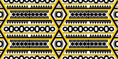 Yellow and black cloth pattern, various patterns vector