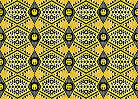 Various fabric patterns, yellow and black vector