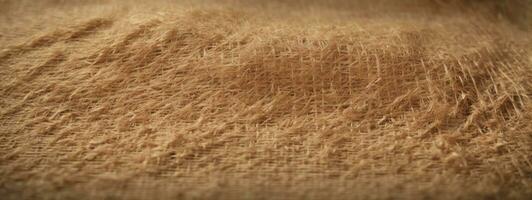 Hessian texture natural color background. AI generated photo