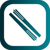 Chopsticks Vector Icon Design