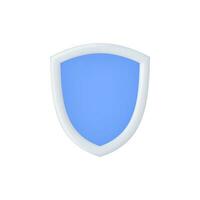 3d Realistic Shield Icon vector illustration