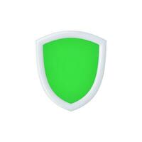 3d Realistic Shield Icon vector illustration