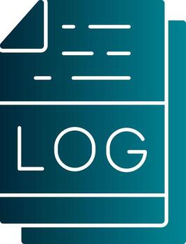 LOG File Format Vector Icon Design