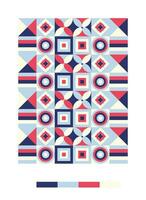 a colorful pattern with geometric shapes and colors vector