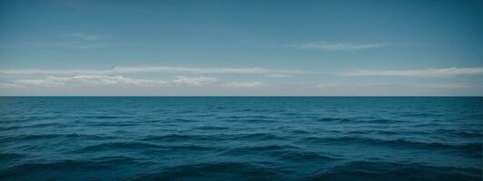 blue sky ocean. AI generated photo