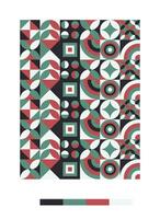 a colorful pattern with geometric shapes and colors vector