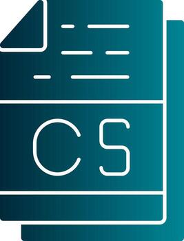 cs archivo formato vector icono diseño