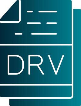 Drv File Format Vector Icon Design