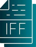 IFF File Format Vector Icon Design