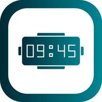 Digital clock Vector Icon Design