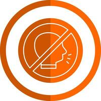 No shouting Vector Icon Design