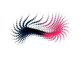 abstract dot wave background vector illustration abstract black  background with lines and circles, a blue and pink dotted line on a white background, a circular dot pattern pink colors,