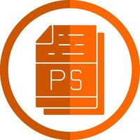 PS File Format Vector Icon Design