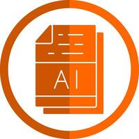 AI File Format Vector Icon Design