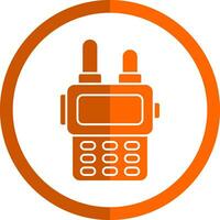 diseño de icono de vector de walkie talkie