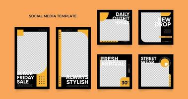 social media template banner blog fashion sale promotion. vector