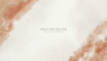 Abstract horizontal watercolor background. Neutral light colored empty space background illustration vector