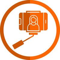 Selfie stick Vector Icon Design