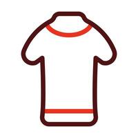 Jersey Vector Thick Line Two Color Icons For Personal And Commercial Use.