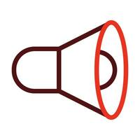 Speaker Vector Thick Line Two Color Icons For Personal And Commercial Use.