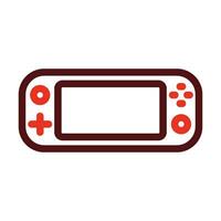 Game Console Vector Thick Line Two Color Icons For Personal And Commercial Use.