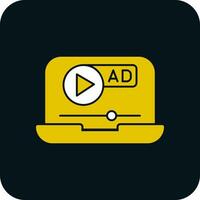 Video ad Vector Icon Design