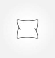 pillow logo icon designs vector. cushion icon vector. isolated on grey background vector