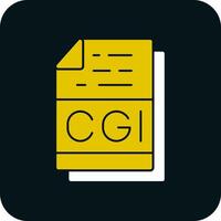 Cgi File Format Vector Icon Design