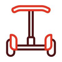 Segway Vector Thick Line Two Color Icons For Personal And Commercial Use.