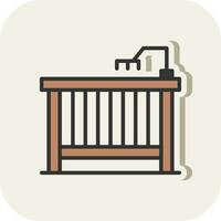 Bed Vector Icon Design