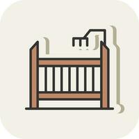 Cot Vector Icon Design