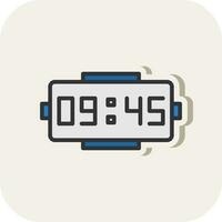 Digital clock Vector Icon Design