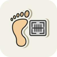 Footprint Vector Icon Design
