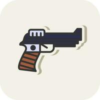 pistola vector icono diseño