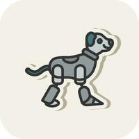 Robot dog Vector Icon Design